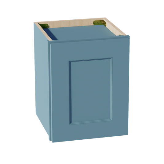 TG - W1215: Soft Green Shaker 12"W x 15"H 1 Door Standard Wall Bridge Cabinet - NextCabinets