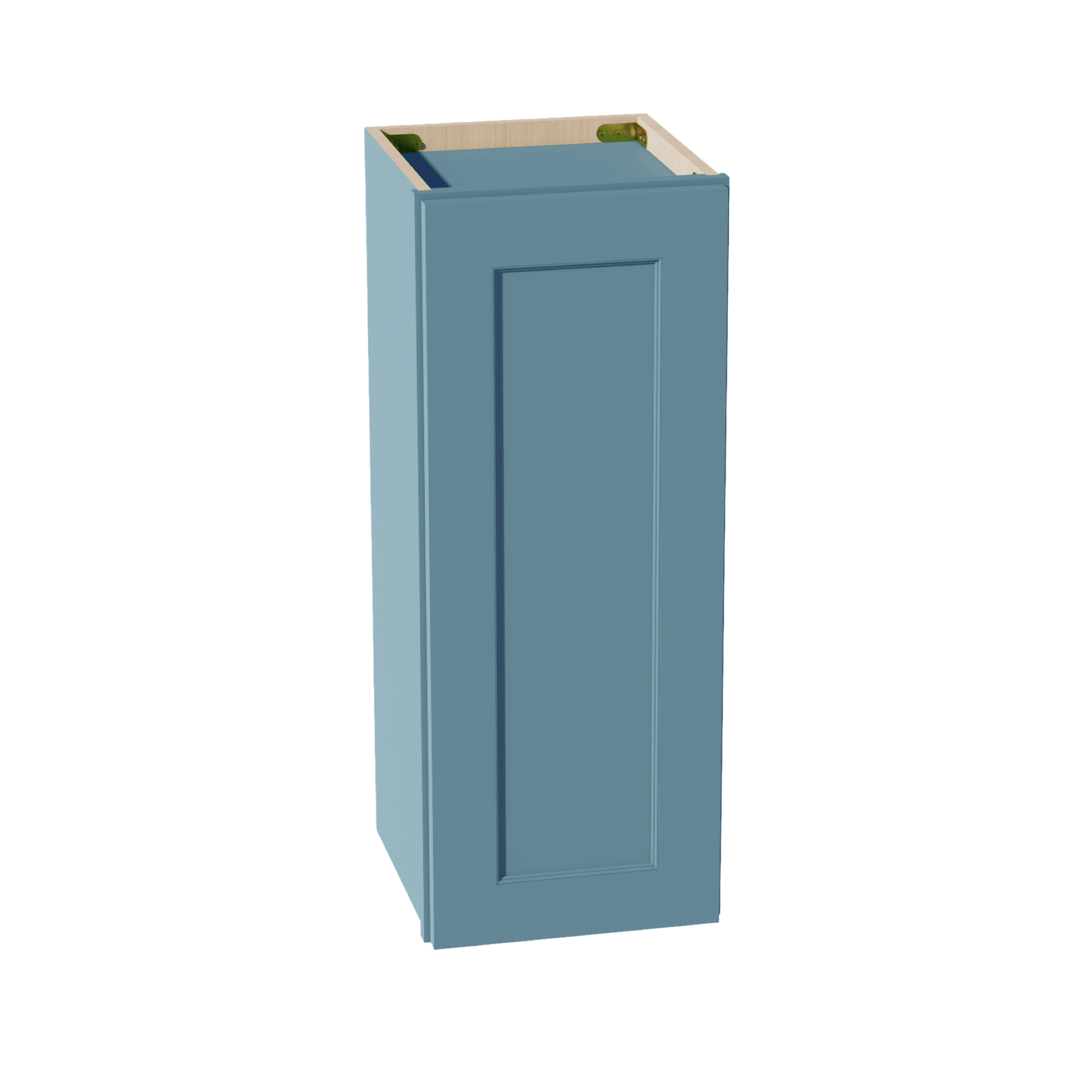 TG - W1230:: Soft Green Shaker 12"W x 30"H 1 Door & 2 Shelves Standard Wall Cabinet - NextCabinets