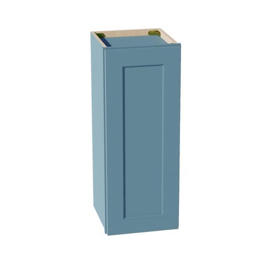 TG - W1230:: Soft Green Shaker 12"W x 30"H 1 Door & 2 Shelves Standard Wall Cabinet - NextCabinets