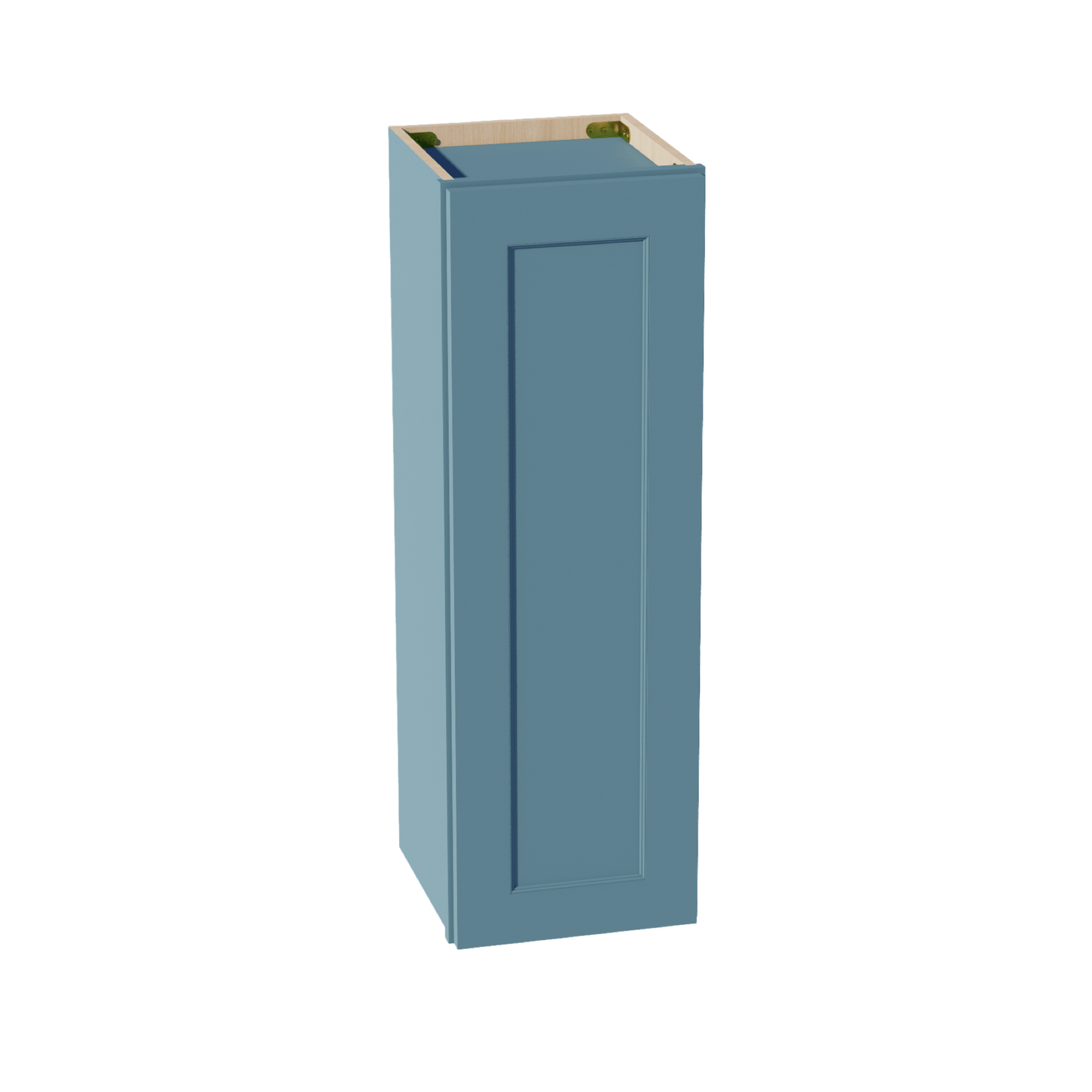 TG - W1236: Soft Green Shaker 12"W x 36"H 1 Door & 2 Shelves Standard Wall Cabinet - NextCabinets