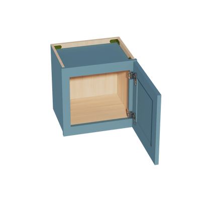 TG - W1515: Soft Green Shaker 15"W x 15"H 1 Door Standard Wall Bridge Cabinet - NextCabinets