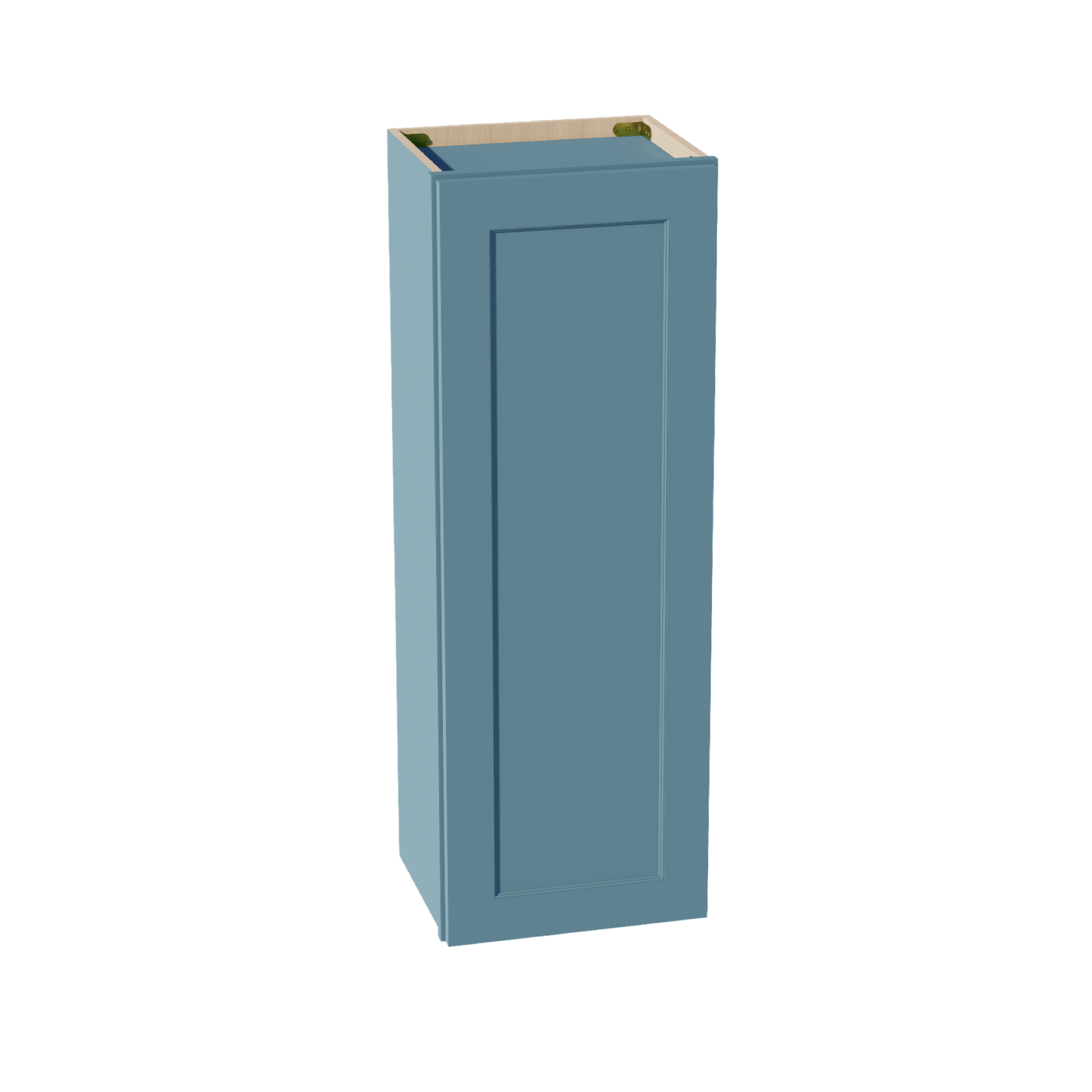 TG - W1542: Soft Green Shaker 15"W x 42"H 1 Door & 3 Shelves Standard Wall Cabinet - NextCabinets