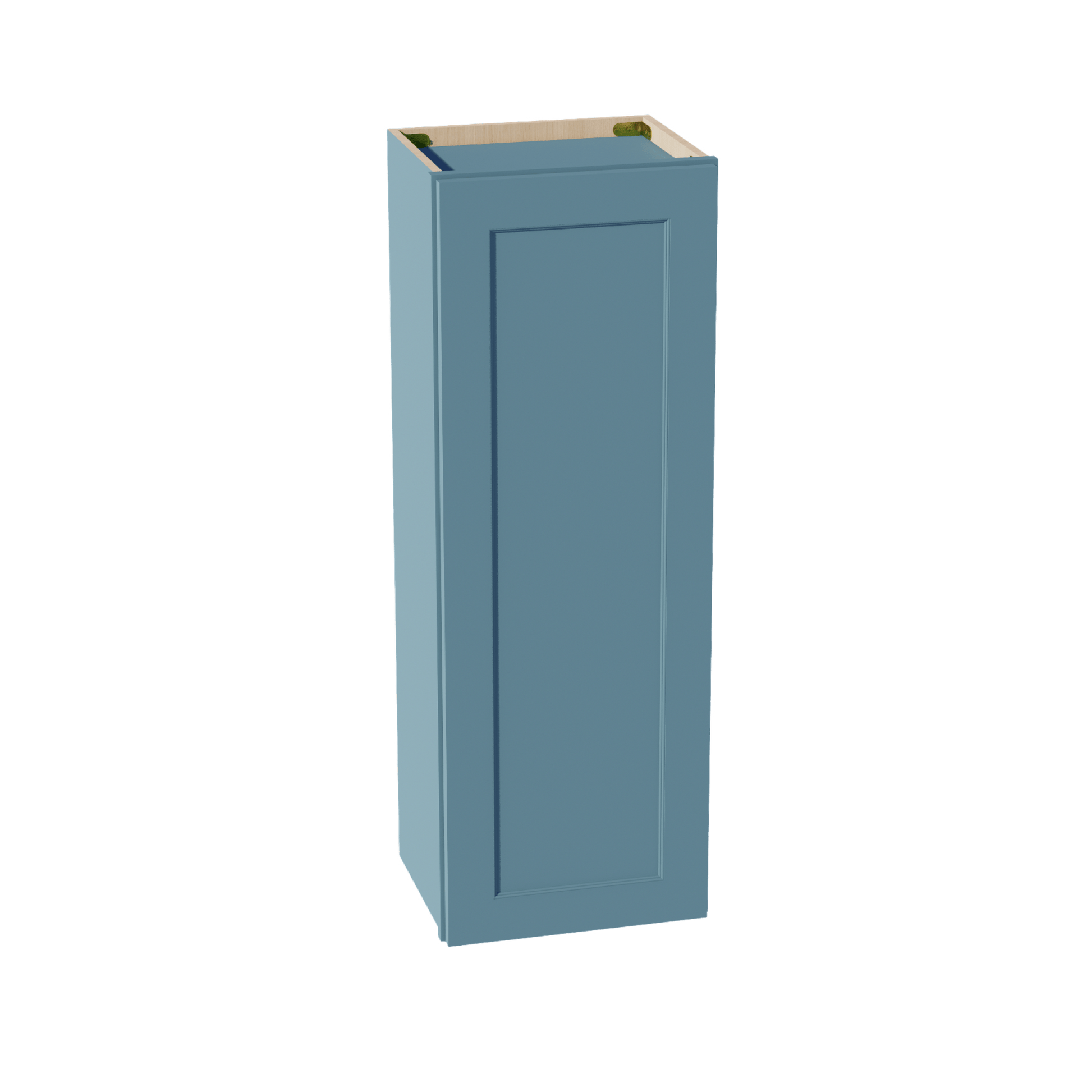 TG - W1542: Soft Green Shaker 15"W x 42"H 1 Door & 3 Shelves Standard Wall Cabinet - NextCabinets