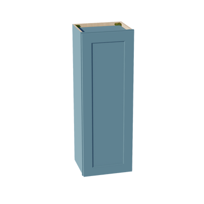 TG - W1542: Soft Green Shaker 15"W x 42"H 1 Door & 3 Shelves Standard Wall Cabinet - NextCabinets