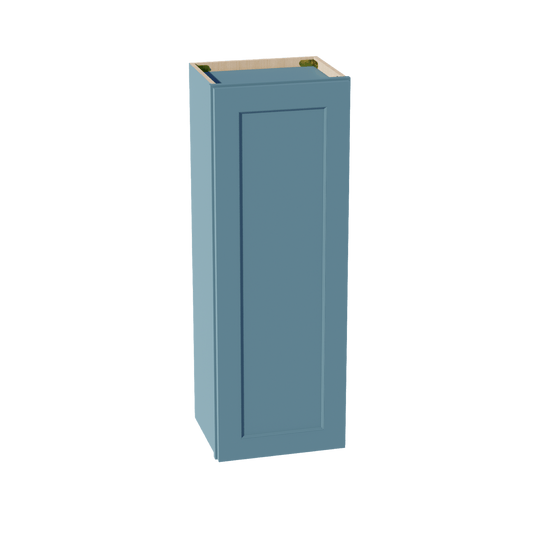 TG - W1542: Soft Green Shaker 15"W x 42"H 1 Door & 3 Shelves Standard Wall Cabinet - NextCabinets