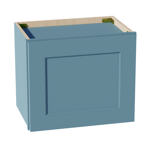 TG - W1815: Soft Green Shaker 18"W x 15"H 1 Door Standard Wall Bridge Cabinet - NextCabinets