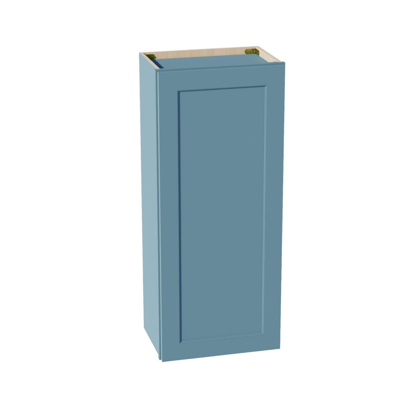 TG - W1842: Soft Green Shaker 18"W x 42"H 1 Door & 3 Shelves Standard Wall Cabinet - NextCabinets