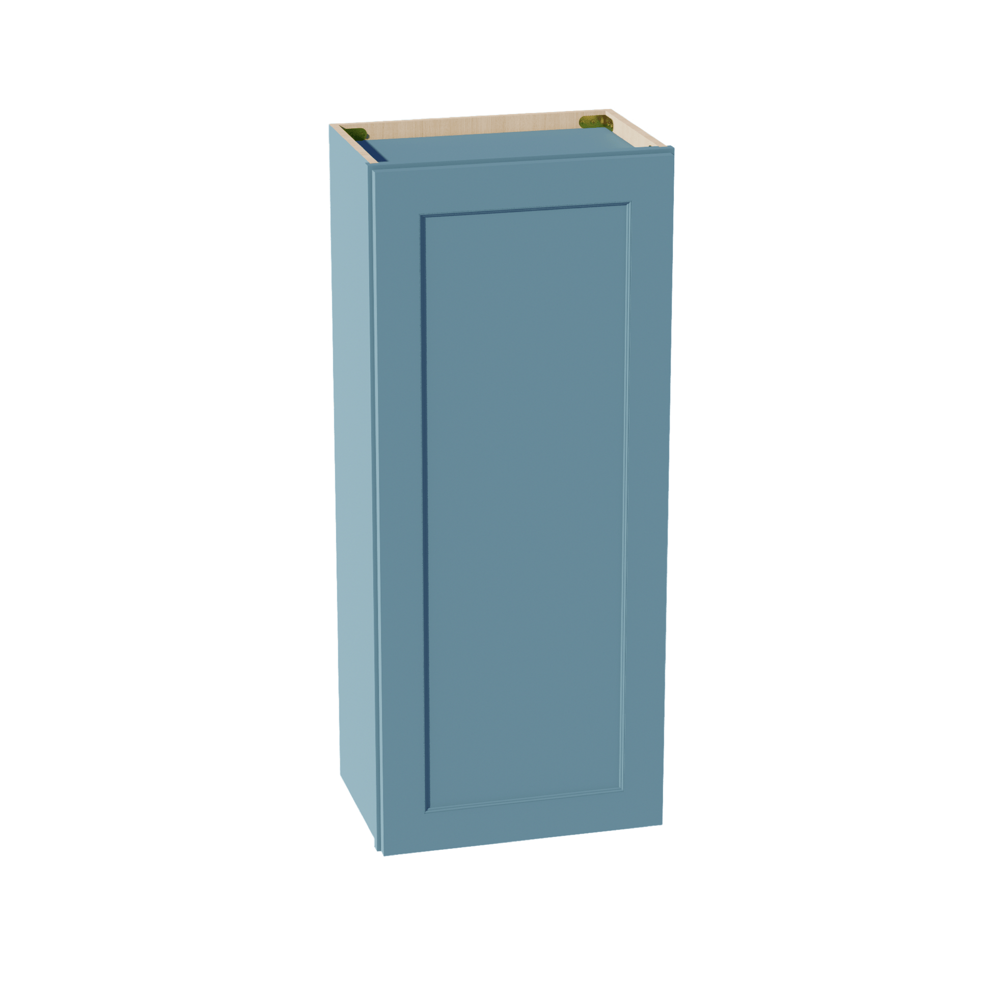 TG - W1842: Soft Green Shaker 18"W x 42"H 1 Door & 3 Shelves Standard Wall Cabinet - NextCabinets