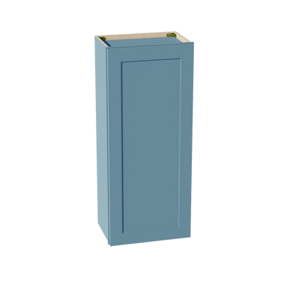 TG - W1842: Soft Green Shaker 18"W x 42"H 1 Door & 3 Shelves Standard Wall Cabinet - NextCabinets