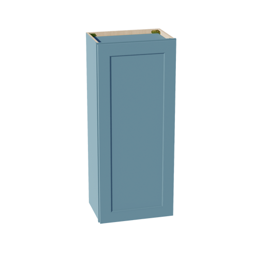 TG - W1842: Soft Green Shaker 18"W x 42"H 1 Door & 3 Shelves Standard Wall Cabinet - NextCabinets