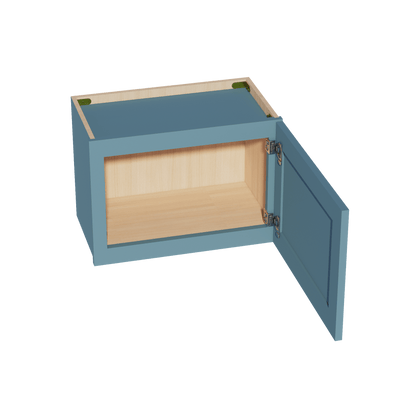 TG - W2115: Soft Green Shaker 21"W x 15"H 1 Door Standard Wall Bridge Cabinet - NextCabinets