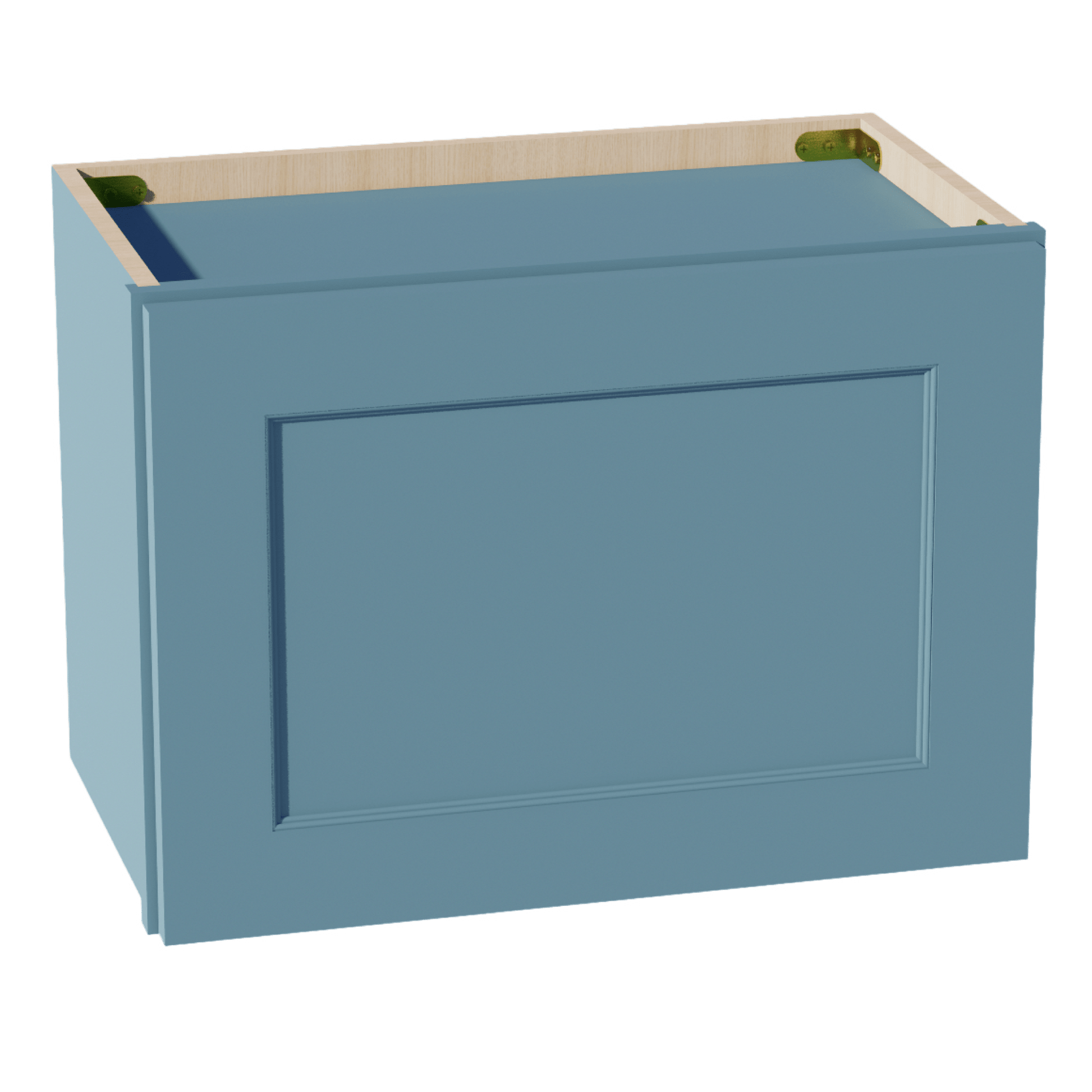 TG - W2115: Soft Green Shaker 21"W x 15"H 1 Door Standard Wall Bridge Cabinet - NextCabinets