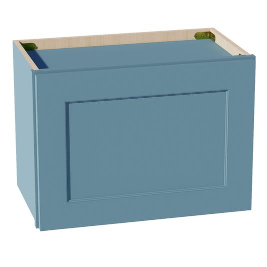 TG - W2115: Soft Green Shaker 21"W x 15"H 1 Door Standard Wall Bridge Cabinet - NextCabinets