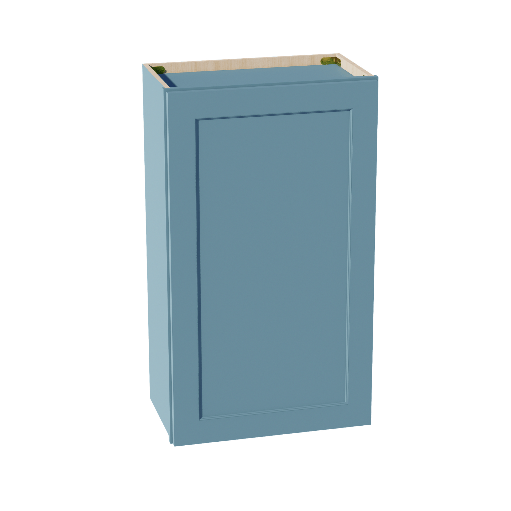 TG - W2136: Soft Green Shaker 21"W x 36"H 1 Door & 2 Shelves Standard Wall Cabinet - NextCabinets