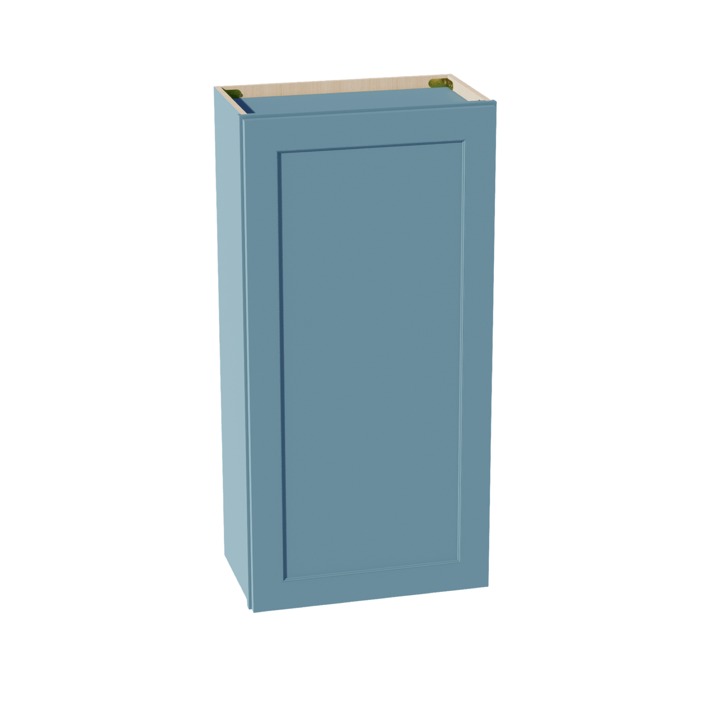 TG - W2142: Soft Green Shaker 21"W x 42"H 1 Door & 3 Shelves Standard Wall Cabinet - NextCabinets