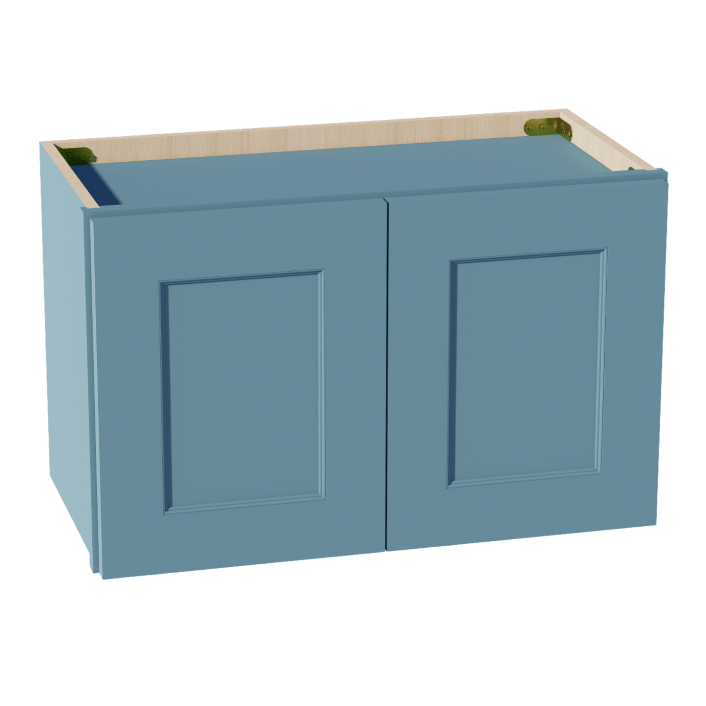 TG - W2415: Soft Green Shaker 24"W x 15"H 2 Doors Standard Wall Bridge Cabinet - NextCabinets