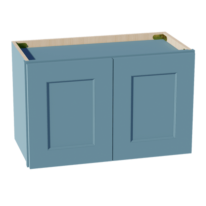TG - W2415: Soft Green Shaker 24"W x 15"H 2 Doors Standard Wall Bridge Cabinet - NextCabinets