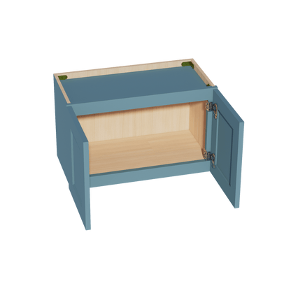 TG - W2415: Soft Green Shaker 24"W x 15"H 2 Doors Standard Wall Bridge Cabinet - NextCabinets