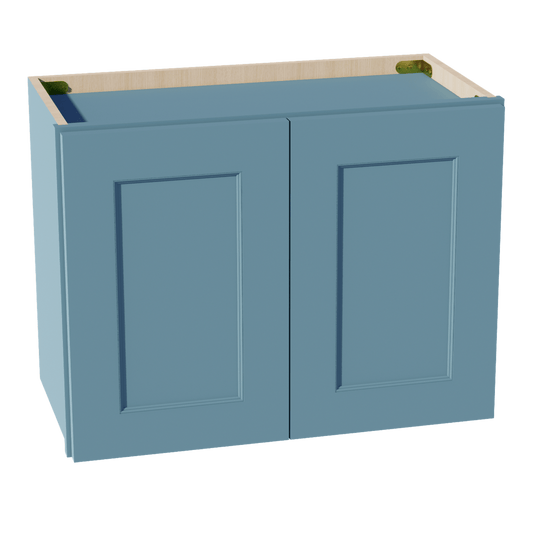 TG - W2418: Soft Green Shaker 24"W x 18"H 2 Doors Standard Wall Bridge Cabinet - NextCabinets