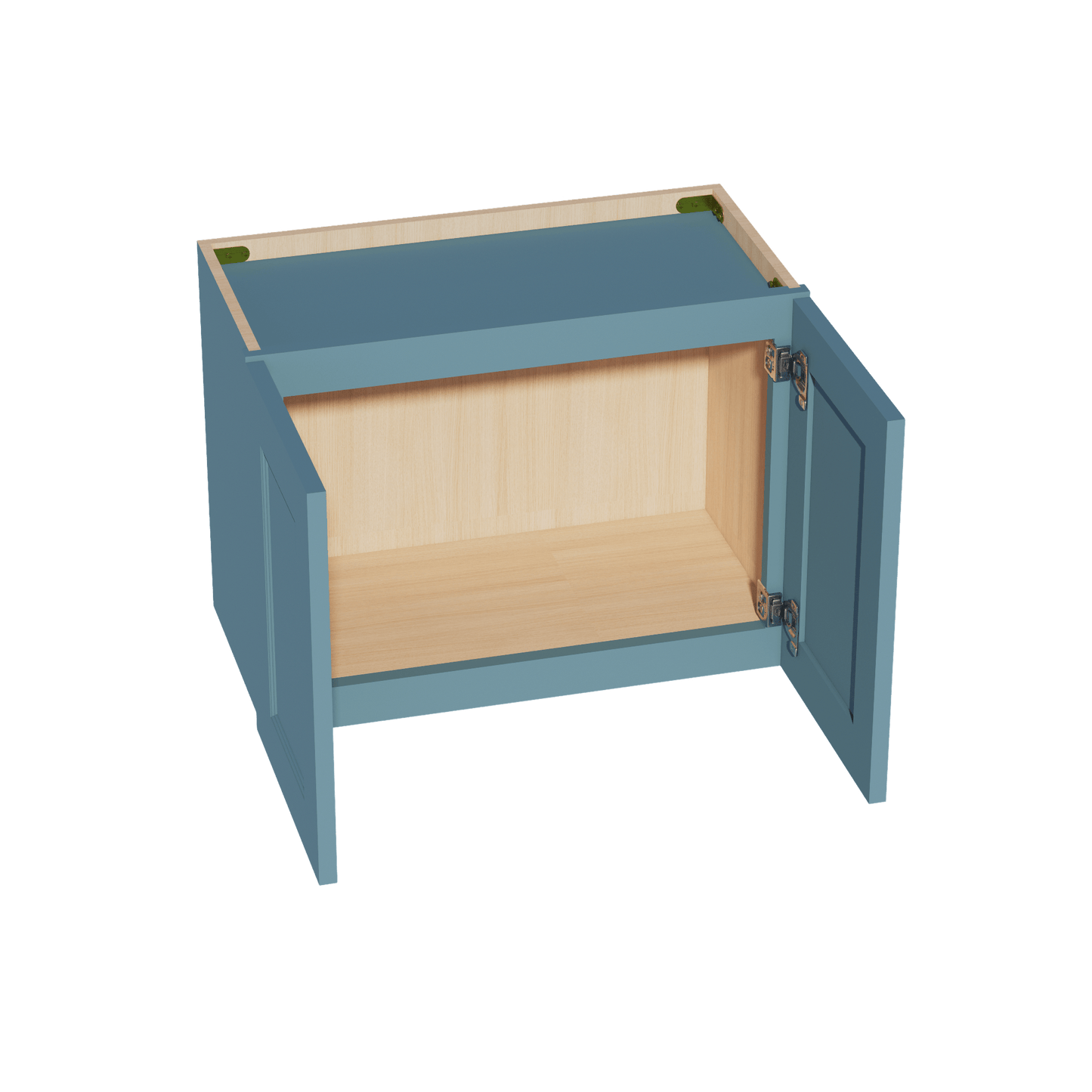 TG - W2418: Soft Green Shaker 24"W x 18"H 2 Doors Standard Wall Bridge Cabinet - NextCabinets