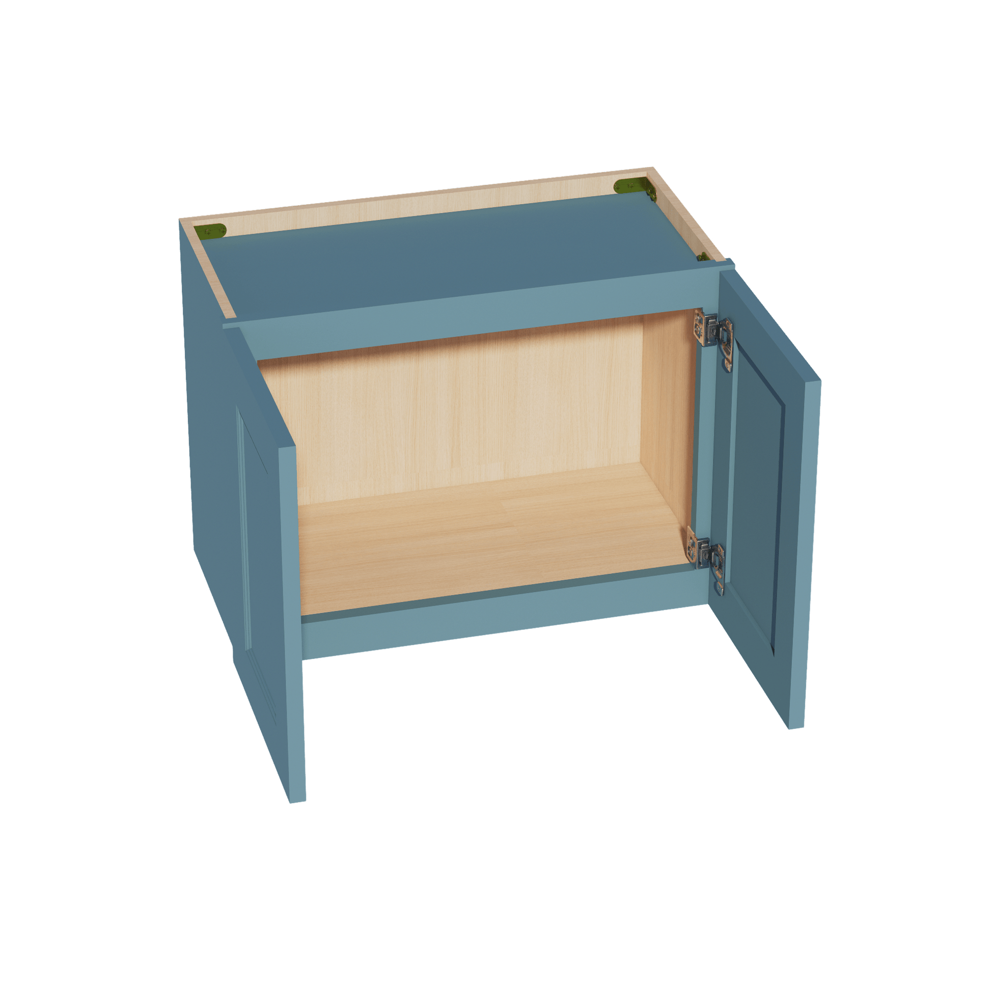 TG - W2418: Soft Green Shaker 24"W x 18"H 2 Doors Standard Wall Bridge Cabinet - NextCabinets