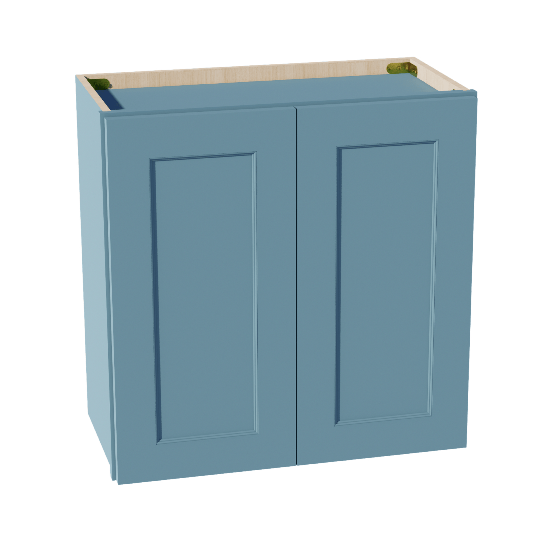 TG - W2424: Soft Green Shaker 24"W x 24"H 2 Doors Standard Wall Bridge Cabinet - NextCabinets