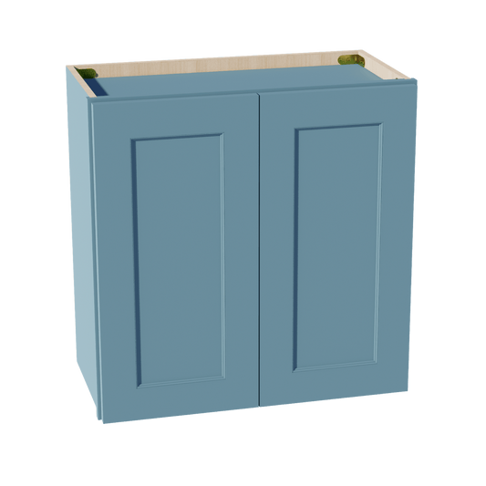 TG - W2424: Soft Green Shaker 24"W x 24"H 2 Doors Standard Wall Bridge Cabinet - NextCabinets