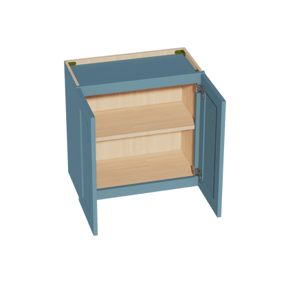 TG - W2424: Soft Green Shaker 24"W x 24"H 2 Doors Standard Wall Bridge Cabinet - NextCabinets