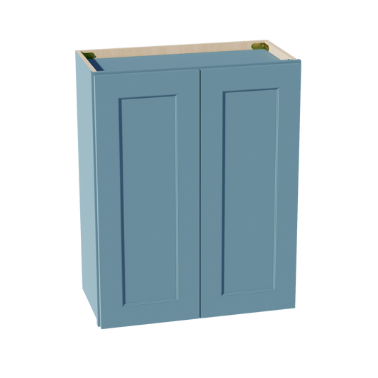 TG - W2430: Soft Green Shaker 24"W x 30"H 2 Doors & 2 Shelves Standard Wall Cabinet - NextCabinets