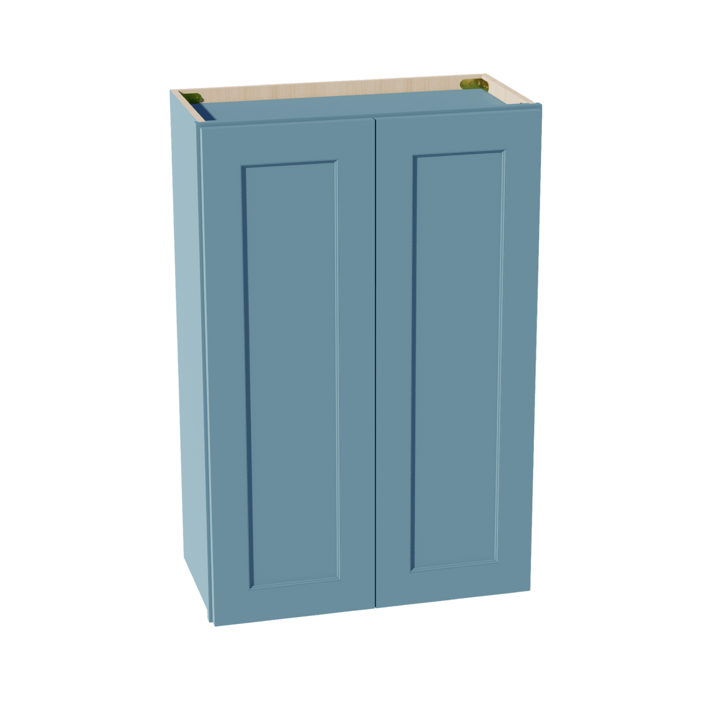 TG - W2436: Soft Green Shaker 24"W x 36"H 2 Doors & 2 Shelves Standard Wall Cabinet - NextCabinets