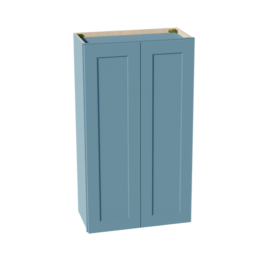 TG - W2442: Soft Green Shaker 24"W x 42"H 2 Doors & 3 Shelves Standard Wall Cabinet - NextCabinets