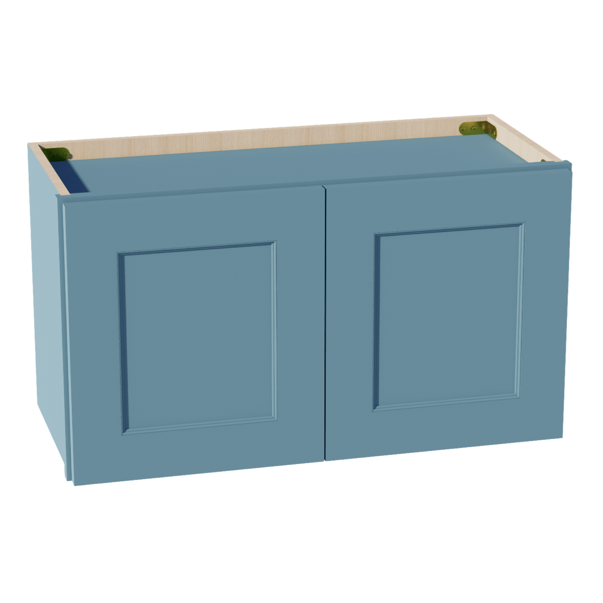 TG - W2715: Soft Green Shaker 27"W x 15"H 2 Doors Standard Wall Bridge Cabinet - NextCabinets