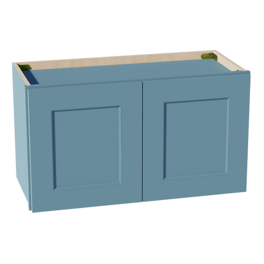 TG - W2715: Soft Green Shaker 27"W x 15"H 2 Doors Standard Wall Bridge Cabinet - NextCabinets