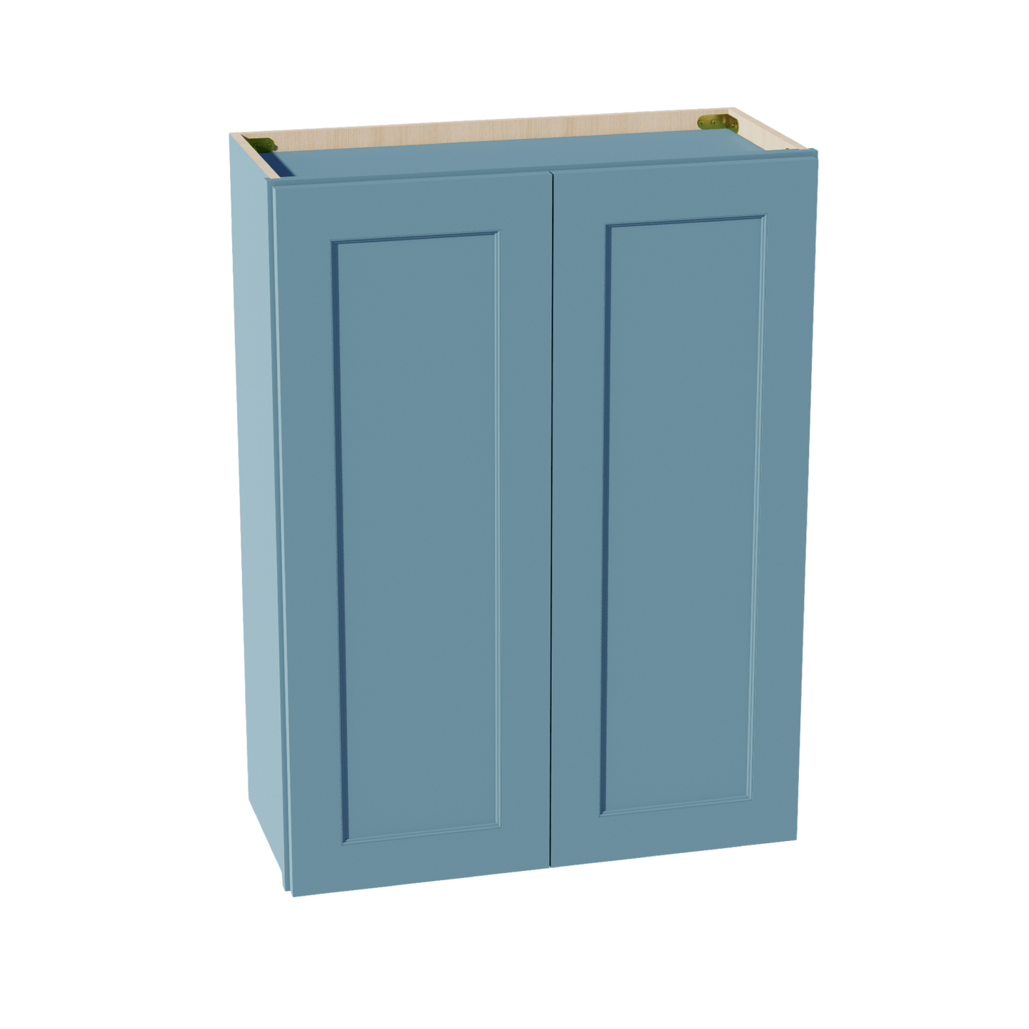 TG - W2736: Soft Green Shaker 27"W x 36"H 2 Doors & 2 Shelves Standard Wall Cabinet - NextCabinets