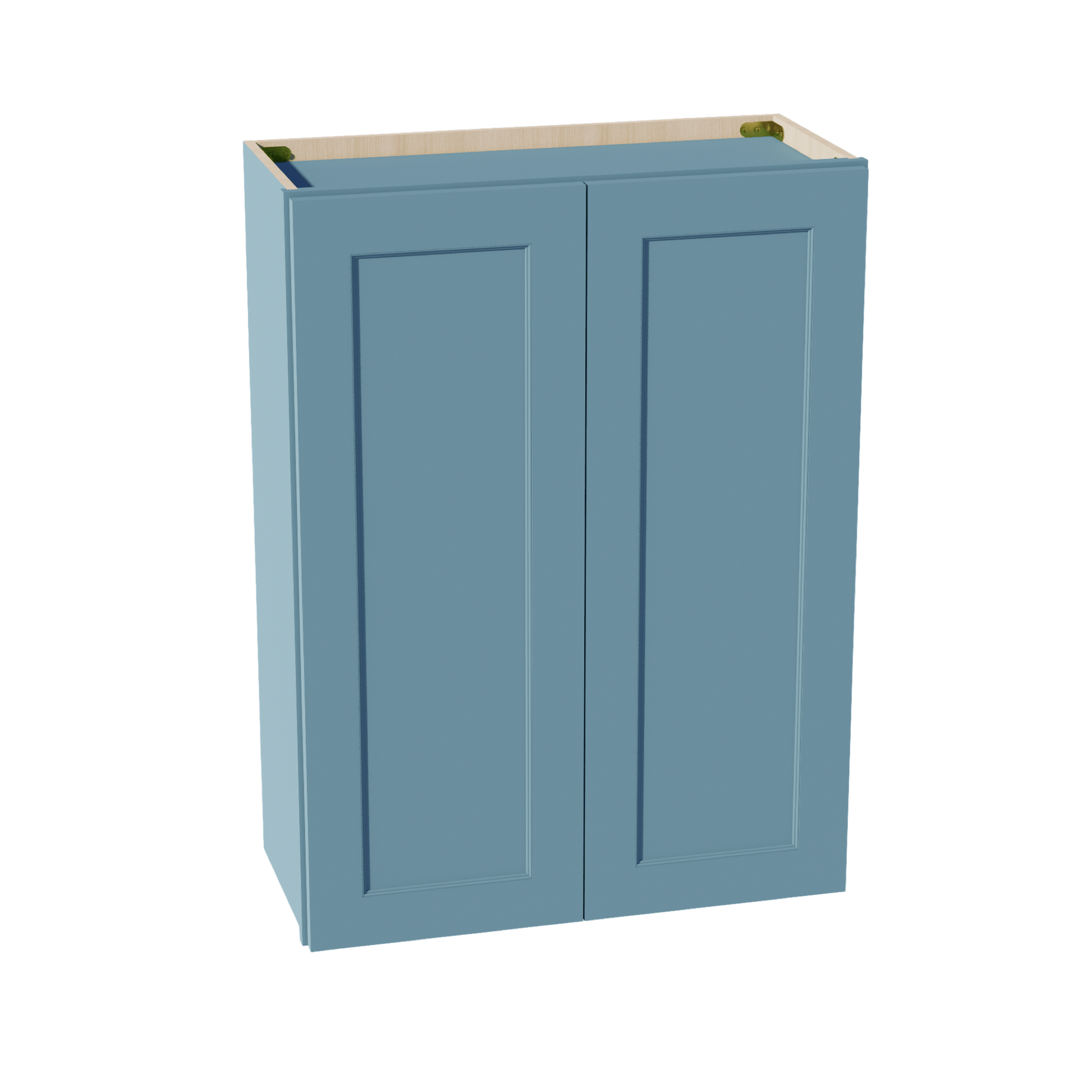TG - W2736: Soft Green Shaker 27"W x 36"H 2 Doors & 2 Shelves Standard Wall Cabinet - NextCabinets