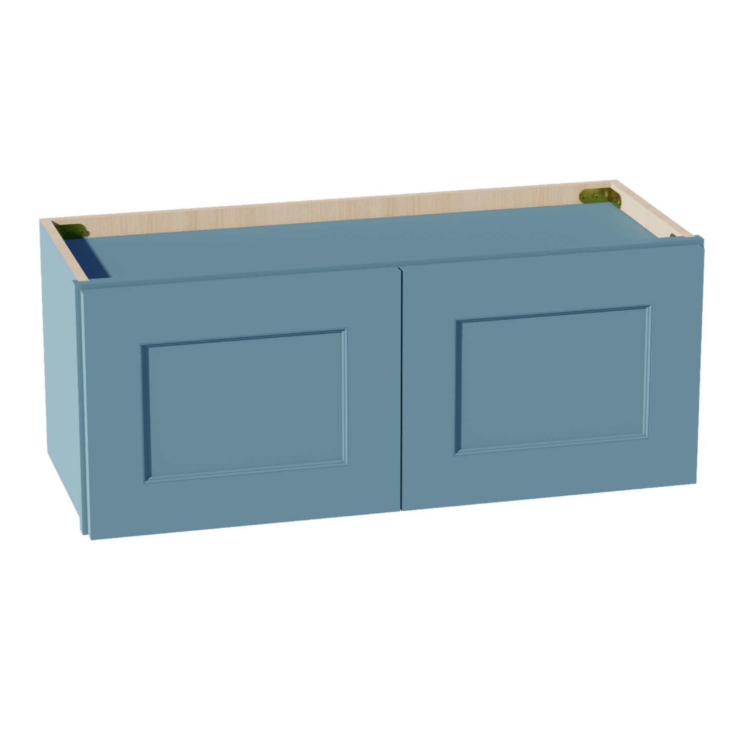 TG - W3012: Soft Green Shaker 30"W x 12"H 2 Doors Standard Wall Bridge Cabinet - NextCabinets