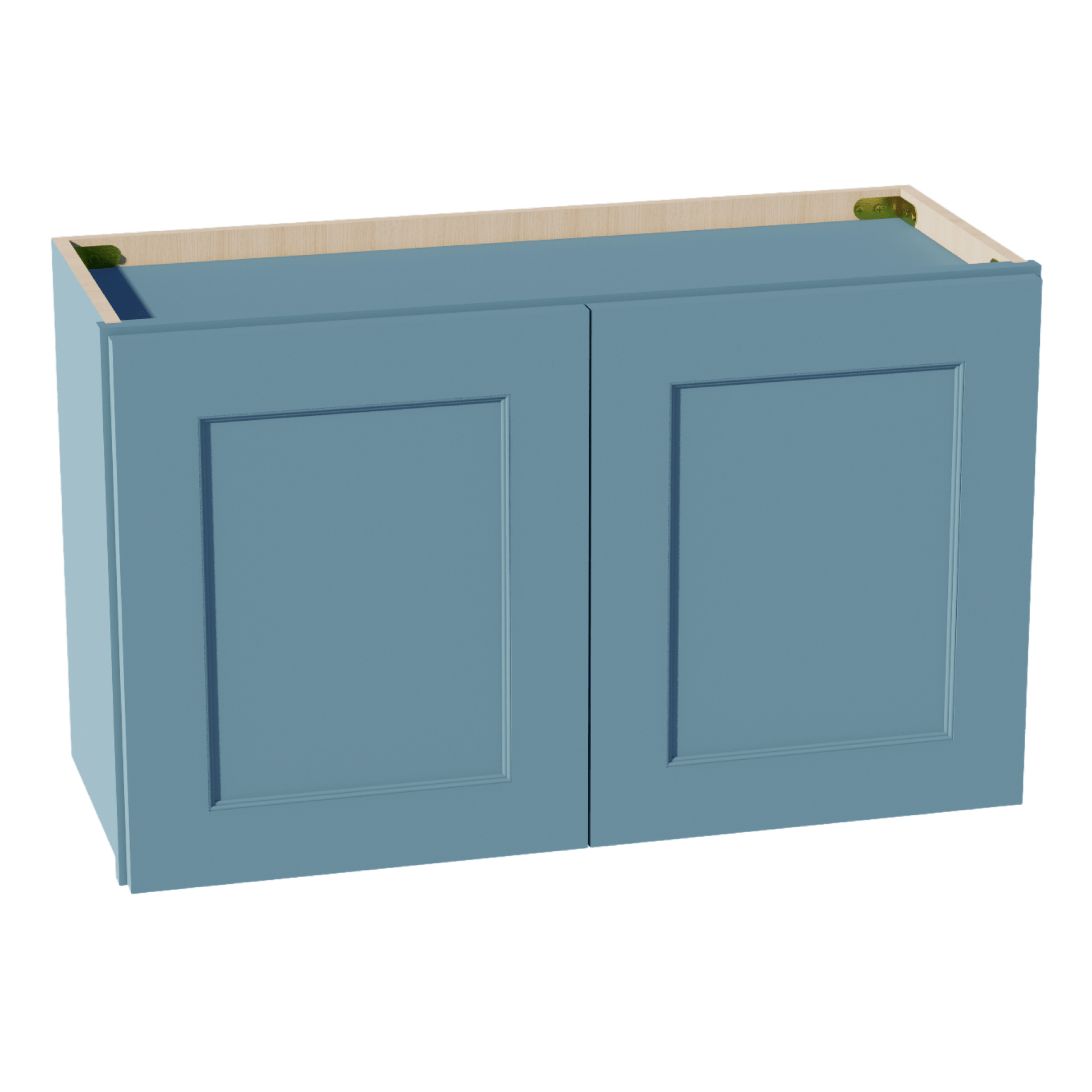 TG - W3018: Soft Green Shaker 30"W x 18"H 2 Doors Standard Wall Bridge Cabinet - NextCabinets