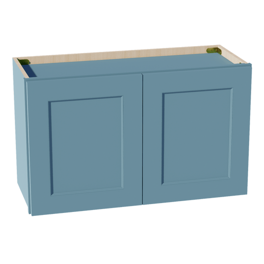 TG - W3018: Soft Green Shaker 30"W x 18"H 2 Doors Standard Wall Bridge Cabinet - NextCabinets