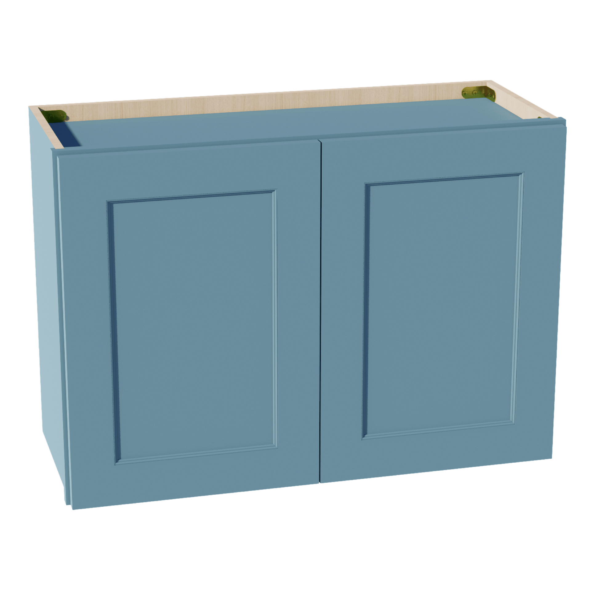 TG - W3021: Soft Green Shaker 30"W x 21"H 2 Doors Standard Wall Bridge Cabinet - NextCabinets