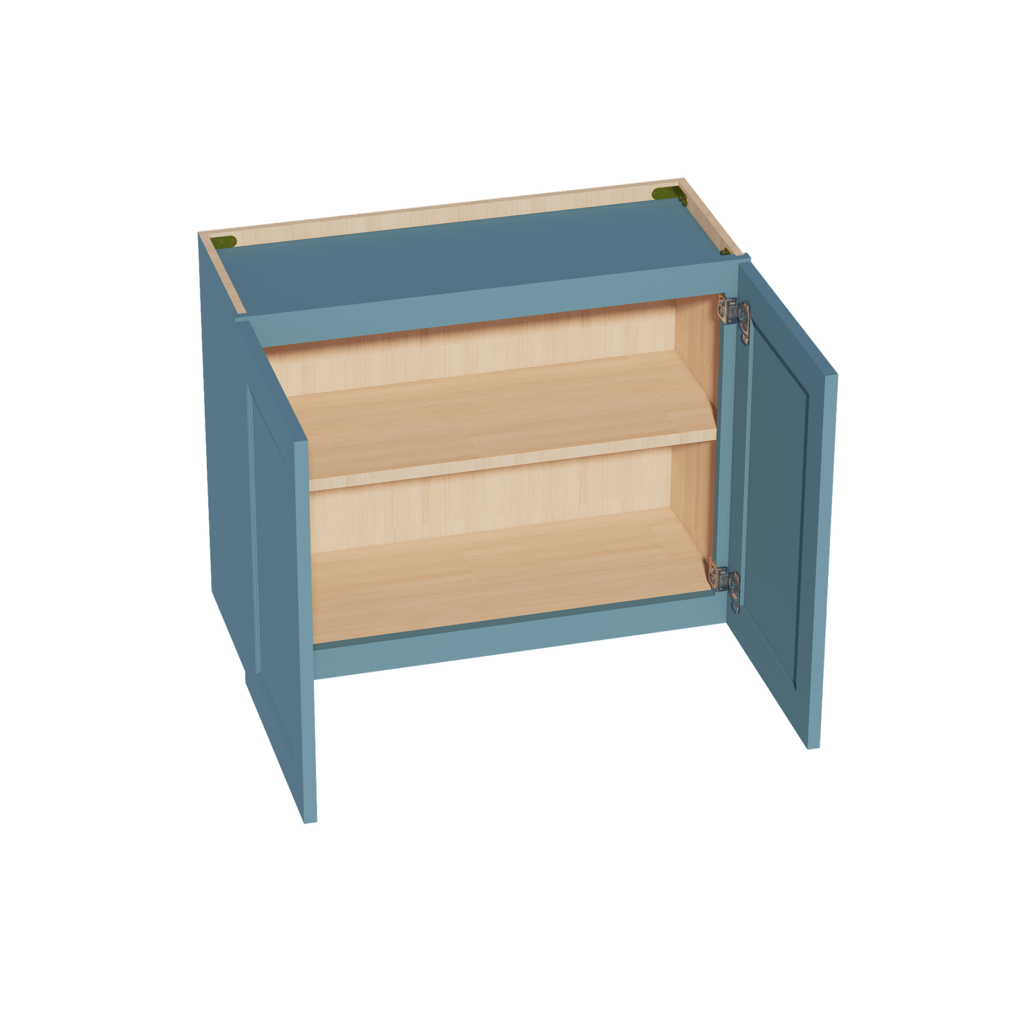 TG - W3024: Soft Green Shaker 30"W x 24"H 2 Doors Standard Wall Bridge Cabinet - NextCabinets