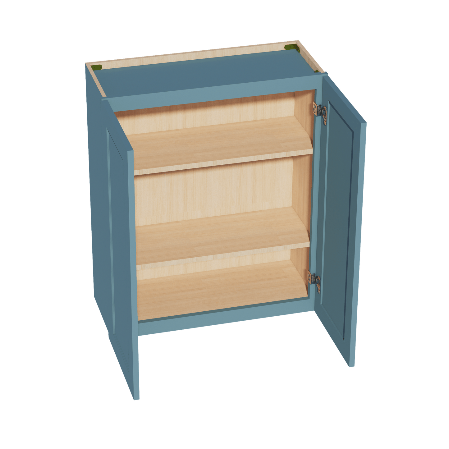 TG - W3036: Soft Green Shaker 30"W x 36"H 2 Doors & 2 Shelves Standard Wall Cabinet - NextCabinets