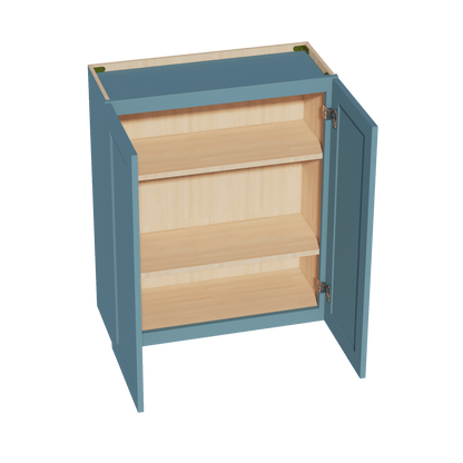 TG - W3036: Soft Green Shaker 30"W x 36"H 2 Doors & 2 Shelves Standard Wall Cabinet - NextCabinets