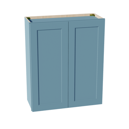 TG - W3036: Soft Green Shaker 30"W x 36"H 2 Doors & 2 Shelves Standard Wall Cabinet - NextCabinets