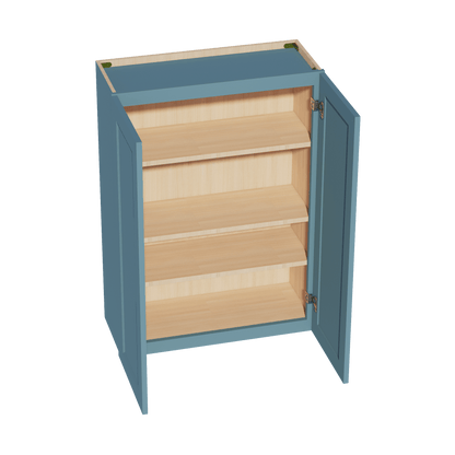 TG - W3042: Soft Green Shaker 30"W x 42"H 2 Doors & 3 Shelves Standard Wall Cabinet - NextCabinets