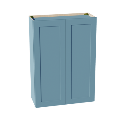 TG - W3042: Soft Green Shaker 30"W x 42"H 2 Doors & 3 Shelves Standard Wall Cabinet - NextCabinets