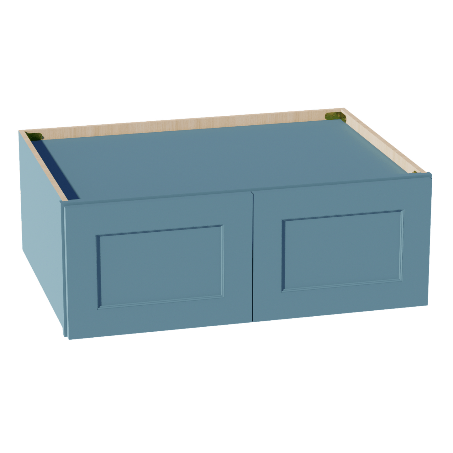TG - W331224: Soft Green Shaker 33"W x 12"H x 24"D 2 Doors Standard Bridge Wall Cabinet - NextCabinets