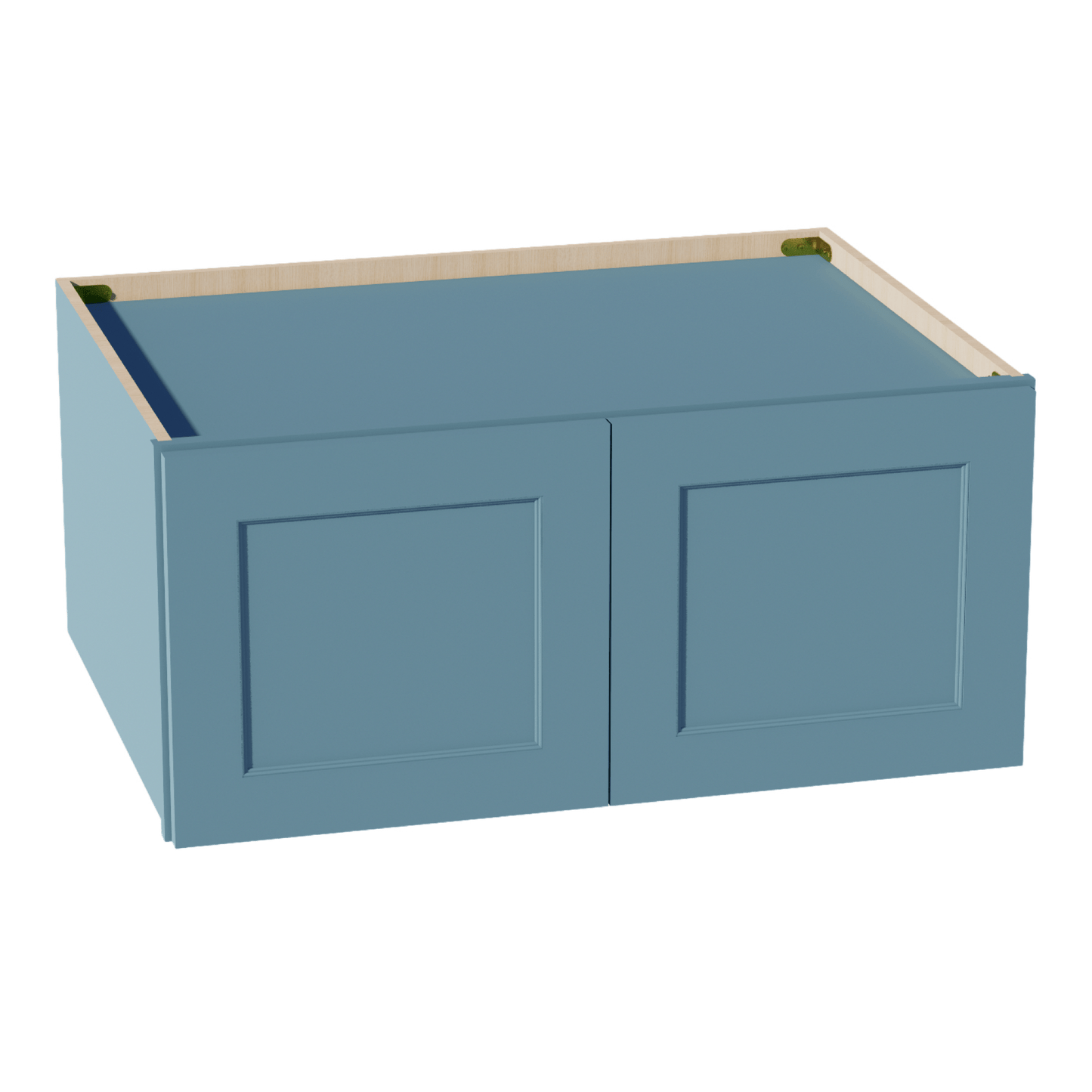 TG - W331524: Soft Green Shaker 33"W x 15"H x 24"D 2 Doors Standard Bridge Wall Cabinet - NextCabinets