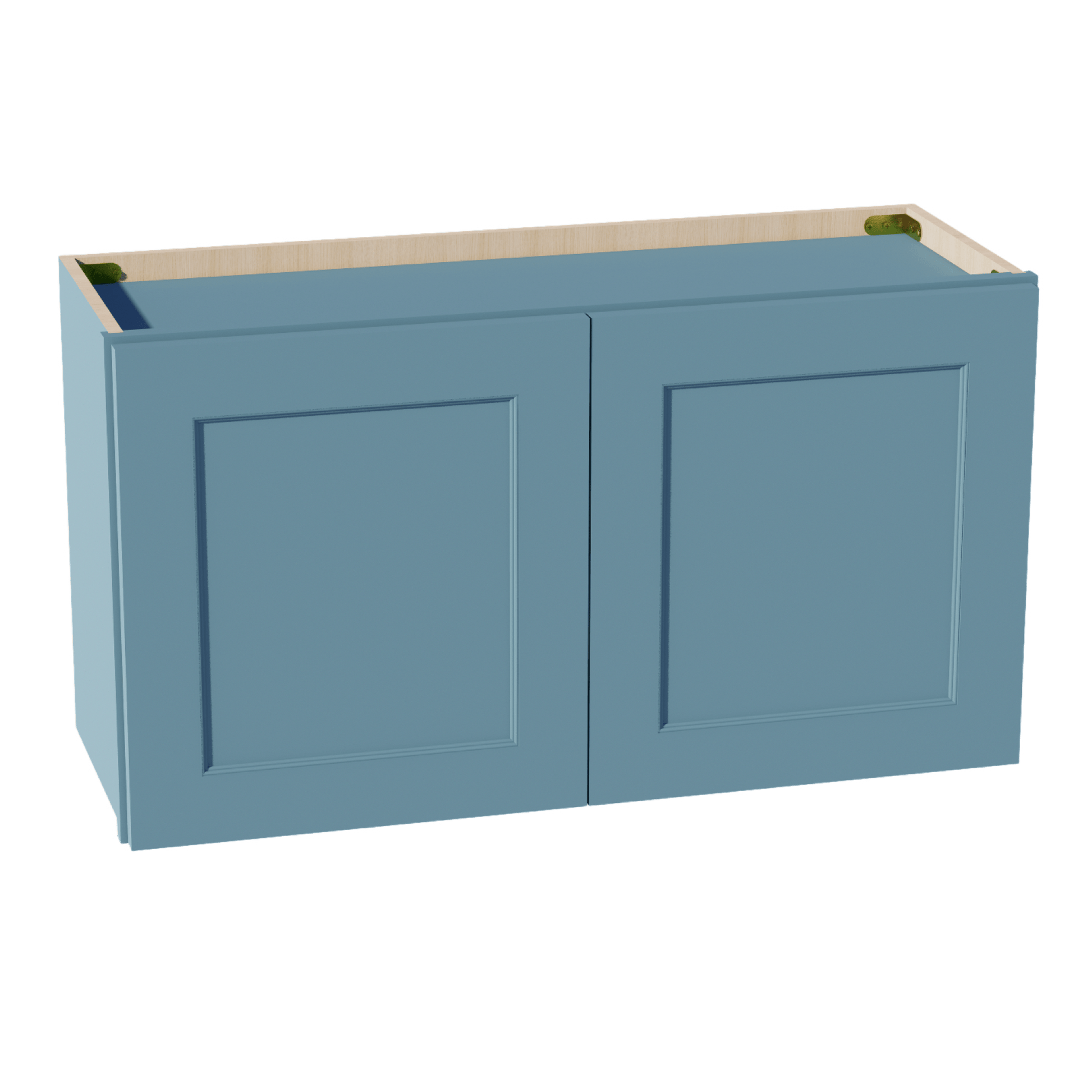 TG - W3318: Soft Green Shaker 33"W x 18"H 2 Doors Standard Wall Bridge Cabinet - NextCabinets