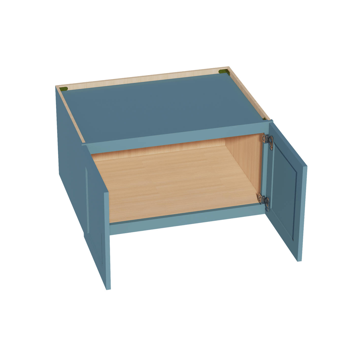 TG - W331824: Soft Green Shaker 33"W x 18"H x 24"D 2 Doors Standard Bridge Wall Cabinet - NextCabinets