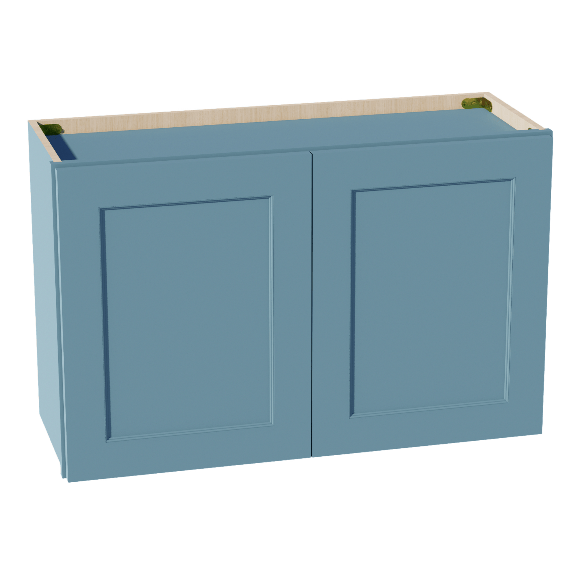 TG - W3321: Soft Green Shaker 33"W x 21"H 2 Doors Standard Wall Bridge Cabinet - NextCabinets